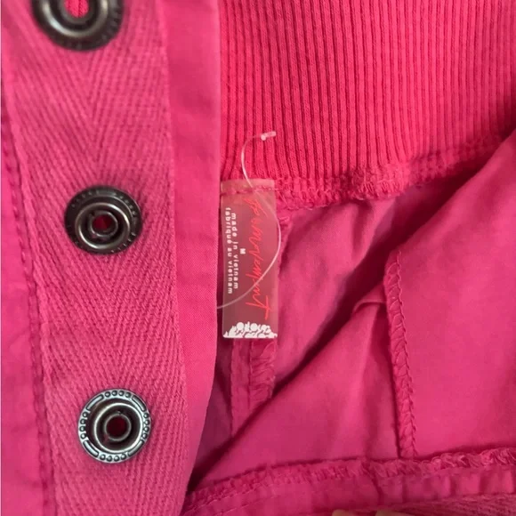 Bright Pink FP Movement Highwaist Cargo Pants - Picture 6 of 12